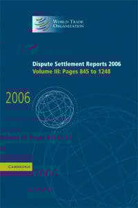 Dispute Settlement Reports 2006: Volume 3, Pages 845–1248