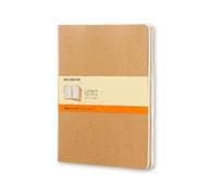 Moleskine Ruled Cahier Xl - Kraft Cover (3 Set)