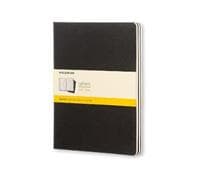 Moleskine Squared Cahier Xl - Black Cover (3 Set)