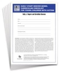 Early Start Denver Model Curriculum Checklist for Young Children with Autism, First Edition, Set of 15 Checklists, Each a 16-Page Two-Color Booklet