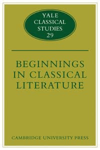 Beginnings in Classical Literature