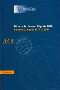 Dispute Settlement Reports 2008: Volume 9, Pages 3177-3504