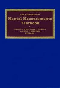 The Eighteenth Mental Measurements Yearbook