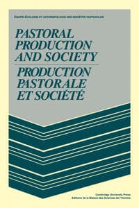 Pastoral Production and Society/Production pastorale et société