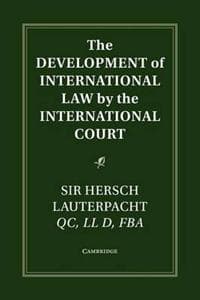 The Development of International Law by the International Court