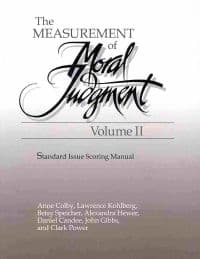 The Measurement of Moral Judgement: Volume 2, Standard Issue Scoring Manual