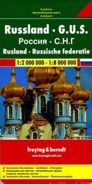 Russia - CIS Road Map 1:2 000 000 - 1:8 000 000