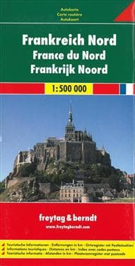 France North Road Map 1:500 000
