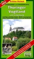 Radwander- und Wanderkarte Vogtland in Thüringen und Umgebung