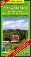 Wander-, Ski- und Radwanderkarte Schwarzatal, Bad Blankenburg, Oberweißbach und Umgebung