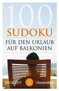 100 Sudoku für den Urlaub auf Balkonien