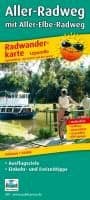 Aller cycle path, cycle tour map 1:50,000