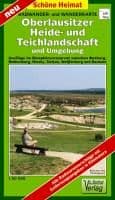 Radwander- und Wanderkarte Oberlausitzer Heide- und Teichlandschaft und Umgebung 1 : 50 000