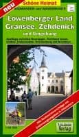 Radwander- und Wanderkarte Löwenberger Land, Lindow, Zehdenick und Umgebung