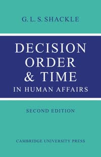 Decision Order and Time in Human Affairs