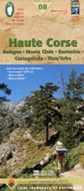 Libris Wanderkarte 08. Haute Corse (GR20) - Balagne - monte Cinto - Restonica - Castagniccia - Fium'Orbo 1 : 60 000