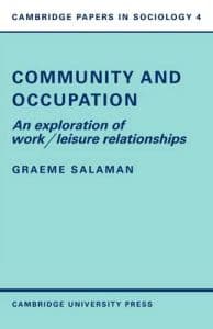 Community and Occupation