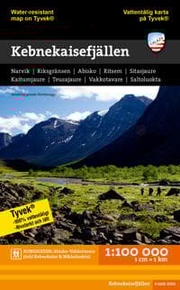 Kebnekaisefjällen fjällkarta, 1:100 000