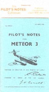 Meteor III Pilot's Notes