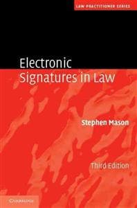 Electronic Signatures in Law