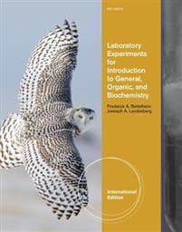Laboratory Experiments for Introduction to General, Organic and Biochemistry, International Edition