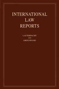 International Law Reports: Volume 146