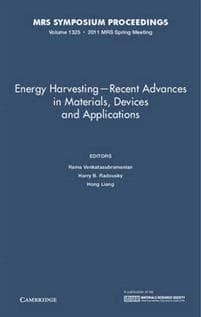 Energy Harvesting - Recent Advances in Materials, Devices and Applications: Volume 1325