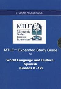 MTLE Expanded Study Guide -- Access Card -- for World Language and Culture / Spanish (Grades K-12)