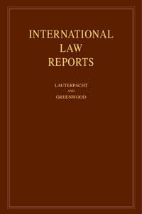 International Law Reports: Volume 147