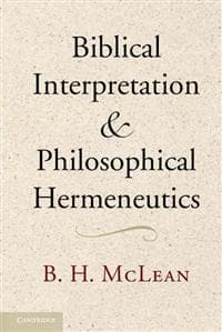 Biblical Interpretation and Philosophical Hermeneutics