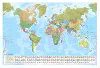 World Political Marco Polo Wall Map