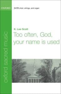 Too often, God, your name is used