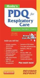 Mosby's PDQ for Respiratory Care - Revised Reprint