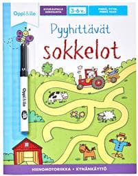 Pyyhittävät Sokkelot -puuhakirja 3+