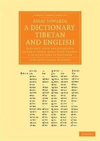 Essay towards a Dictionary, Tibetan and English