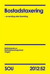 Bostadstaxering : avveckling eller förenkling. SOU 2012:52