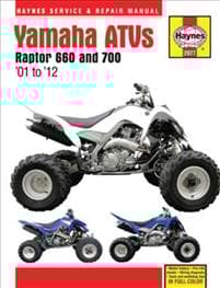 Yamaha Raptor 660 & 700 ATVs (01 - 12) Haynes Repair Manual