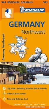 Germany Northwest - Michelin Regional Map 541