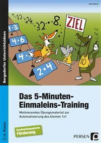 Das 5-Minuten-Einmaleins-Training. SoPäd 3. bis 6. Klasse