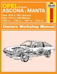 Opel Ascona & Manta (B Series) (Sept 75 - 88) Haynes Repair Manual