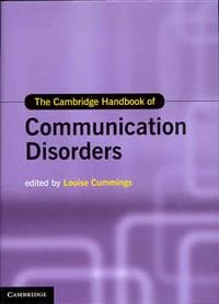 The Cambridge Handbook of Communication Disorders