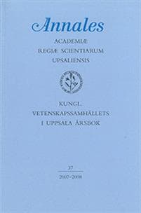 Kungl. Vetenskapssamhällets i Uppsala årsbok 37/2007-2008