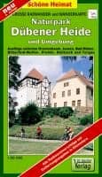 Radwander- und Wanderkarte Naturpark Dübener Heide und Umgebung 1 : 50 000