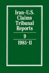 Iran-U.S. Claims Tribunal Reports: Volume 9