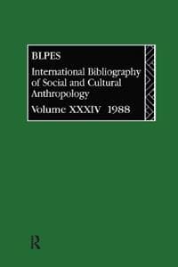IBSS: Anthropology: 1988 Vol 34