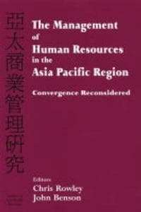 The Management of Human Resources in the Asia Pacific Region