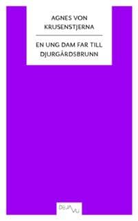 En ung dam far till Djurgårdsbrunn