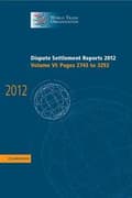Miniatyrbild 2 av 2: Dispute Settlement Reports 2012: Volume 6, Pages 2743–3292