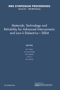 Materials, Technology and Reliability for Advanced Interconnects and Low-K Dielectrics — 2004