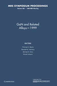 GaN and Related Alloys – 1999: Volume 595